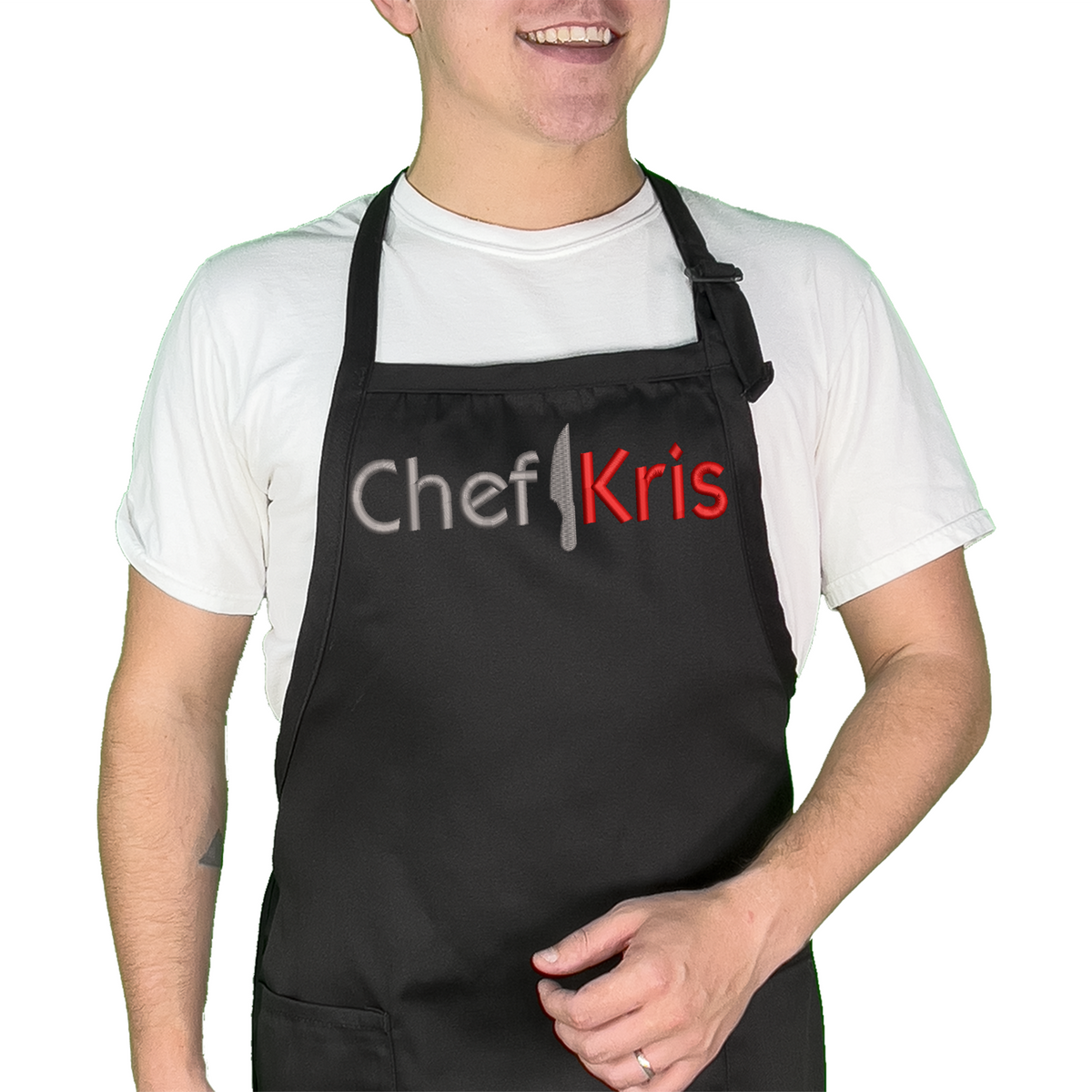 Embroidered Chef Hat with Custom Name a Great Gift Adult Premium Quali —  Place4Print - Best Place Printing & Embroidery, Aprons, Caps