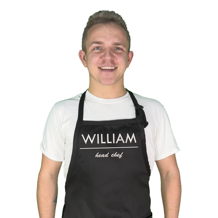 Personalized Apron for Men Custom Embroidered with Name or